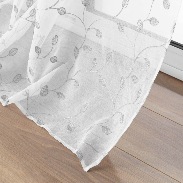 Κουρτίνα (140x240) Με Τρουκς L-C Edna Silver 1627622