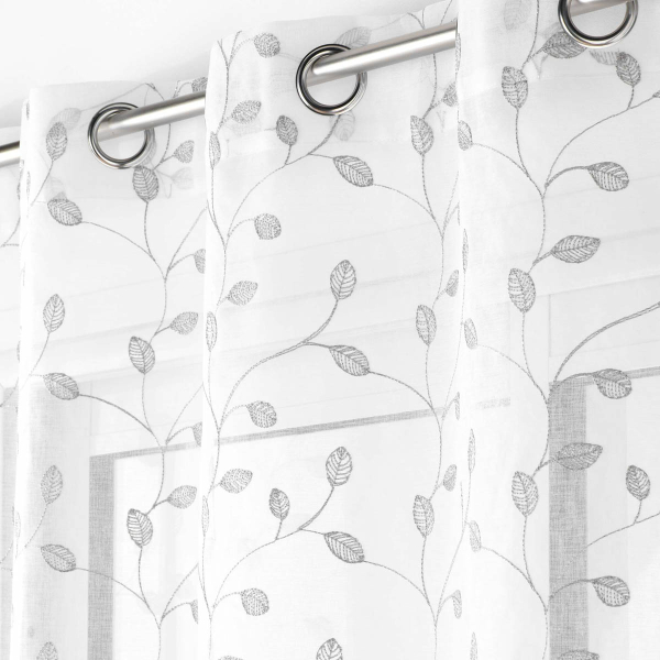 Κουρτίνα (140x240) Με Τρουκς L-C Edna Silver 1627622