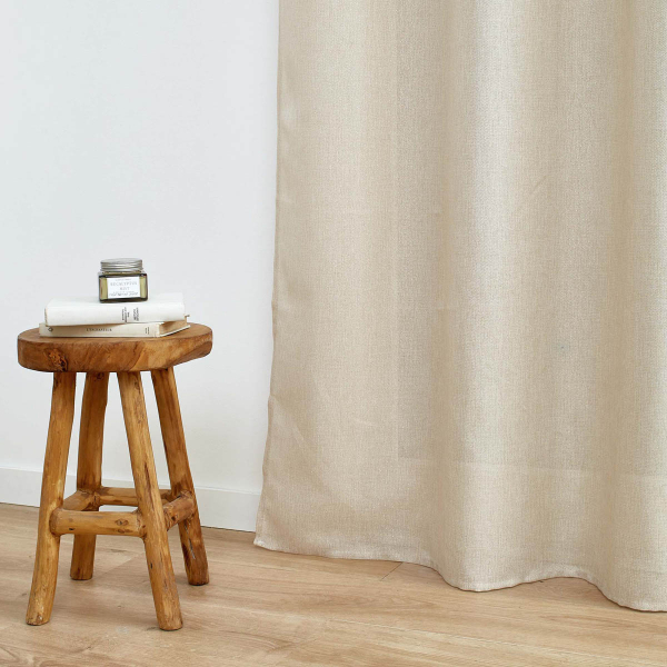 Κουρτίνα (140x260) Με Τρουκς L-C Zeline Natural 1612282