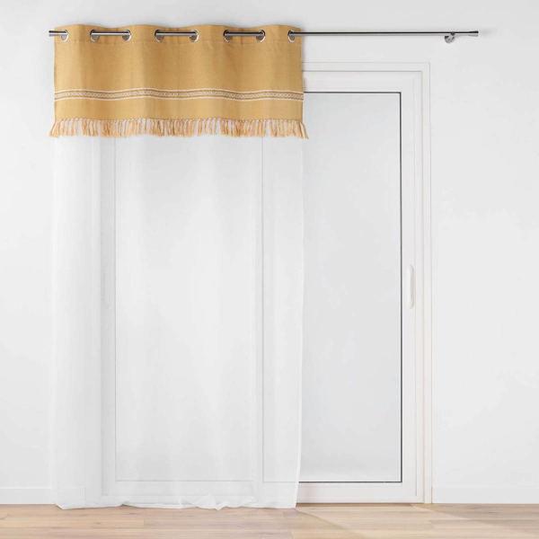 Κουρτίνα (140x240) Με Τρουκς L-C Janara Ochre 1627540