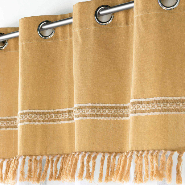 Κουρτίνα (140x240) Με Τρουκς L-C Janara Ochre 1627540