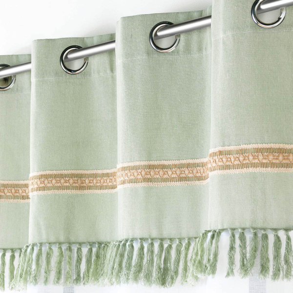 Κουρτίνα (140x240) Με Τρουκς L-C Janara Sage 1627542