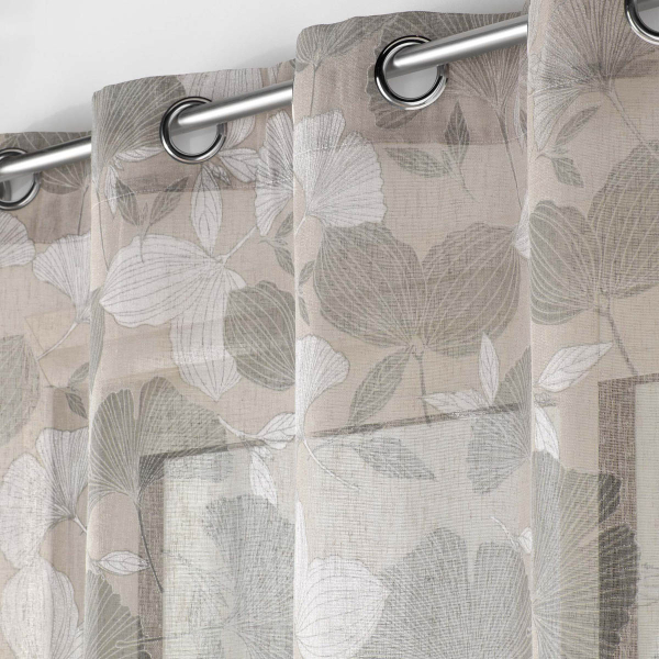 Κουρτίνα (140x280) Με Τρουκς L-C Ginko Hazelnut 1627630