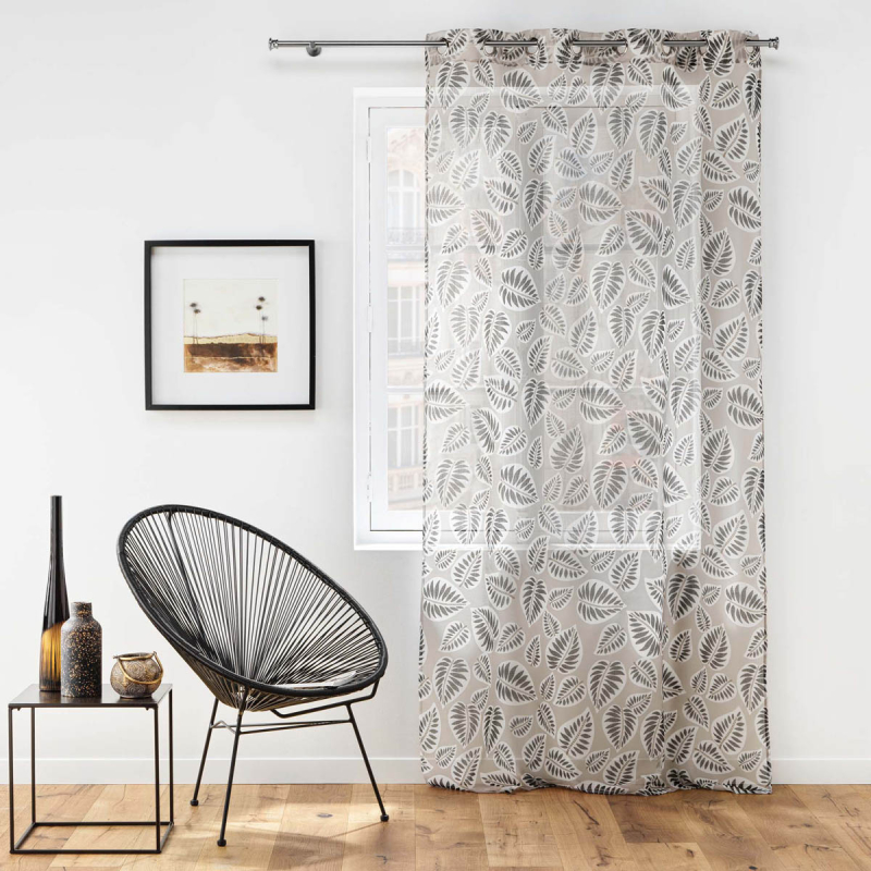 Κουρτίνα (140x280) Με Τρουκς L-C Alma Black 1627589