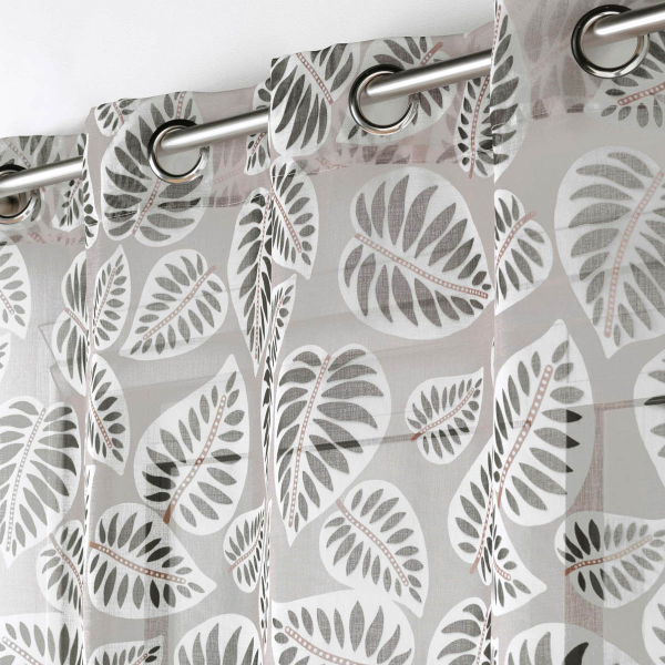 Κουρτίνα (140x280) Με Τρουκς L-C Alma Black 1627589