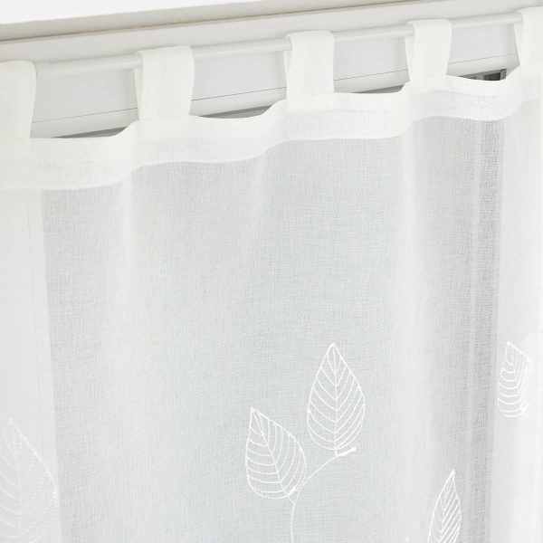 Σετ Κουρτίνες Παραθύρου (60x120) L-C Με Τιράντες Berry White 1627530
