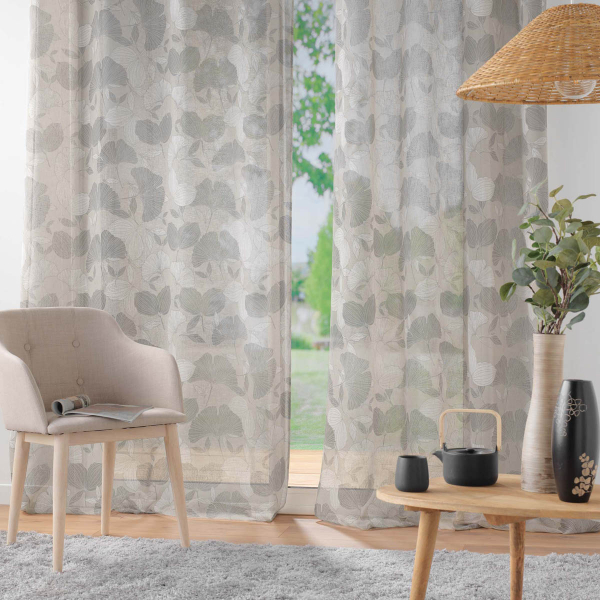 Κουρτίνα (140x240) Με Τρουκς L-C Ginko Hazelnut 1627628