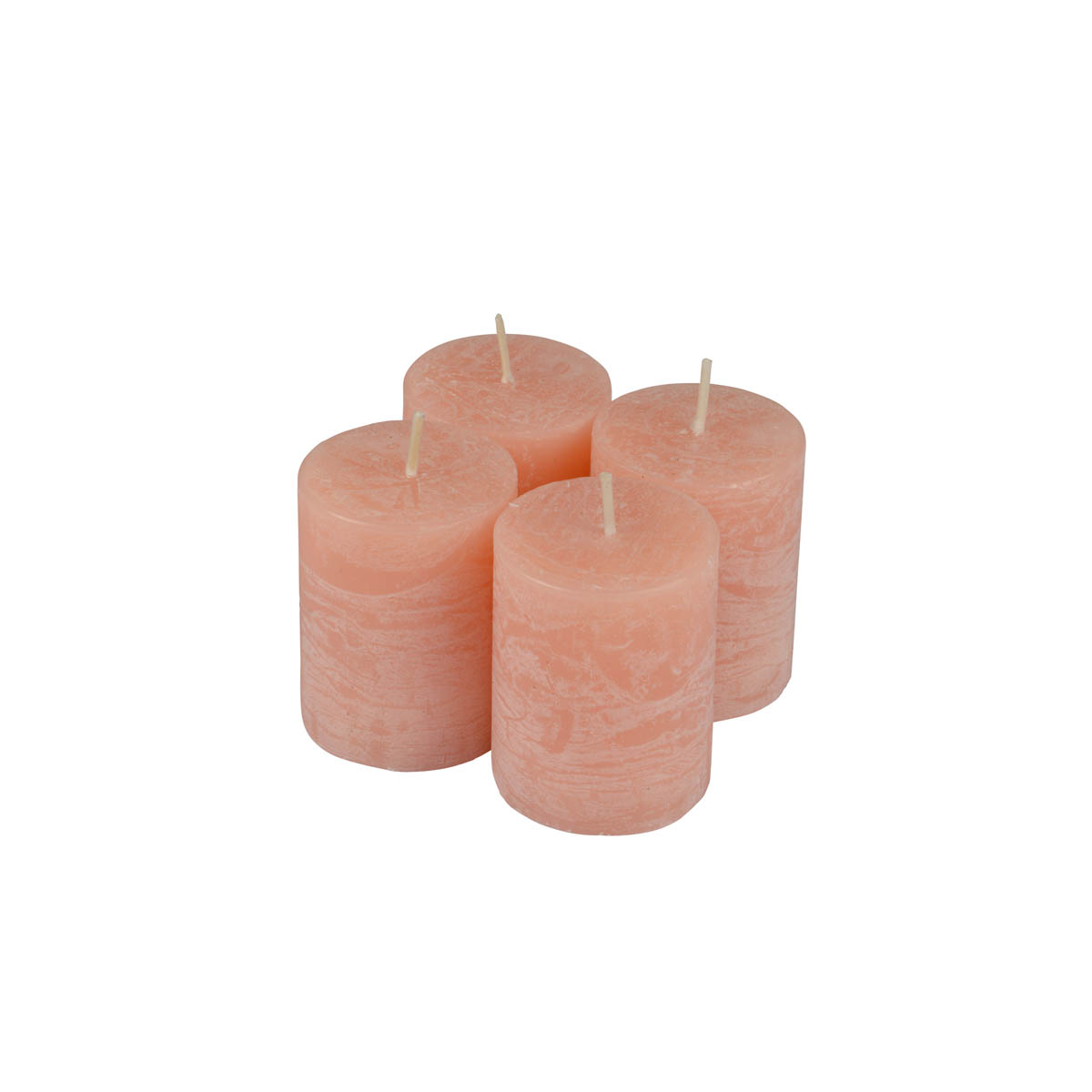 Κεριά (Σετ 4τμχ) L-C Rustique Powder Pink 6BPC128RP 281578