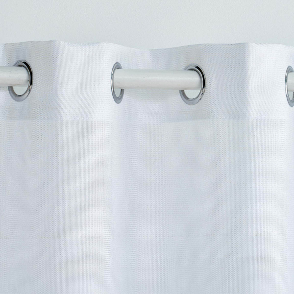 Κουρτίνα (140x260) Με Τρουκς L-C Zeline White 1612281