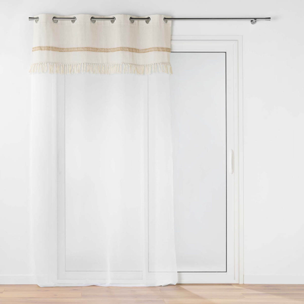 Κουρτίνα (140x240) Με Τρουκς L-C Janara Natural 1627541