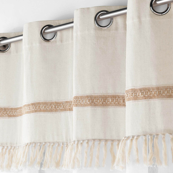 Κουρτίνα (140x240) Με Τρουκς L-C Janara Natural 1627541