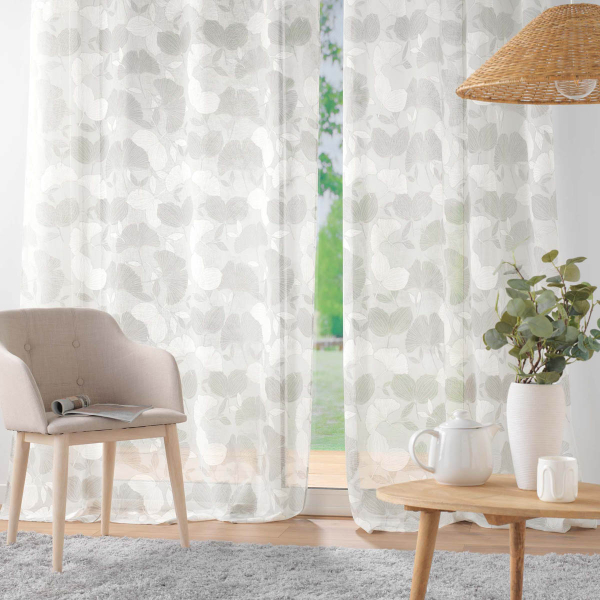 Κουρτίνα (140x280) Με Τρουκς L-C Ginko White 1627629