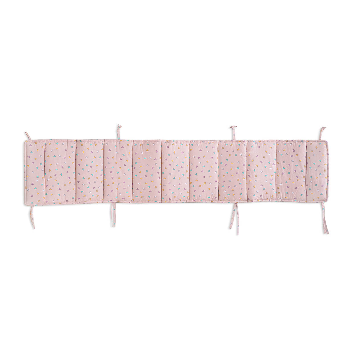 Πάντα Κούνιας (200X43) Rythmos Tiny Heart Salmon Home Βρεφικά Προίκα Μωρού Πάντες Βρεφικές Spitishop