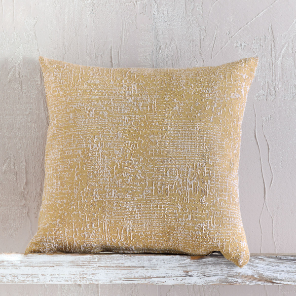 Διακοσμητική Μαξιλαροθήκη (40x40) Rythmos Canda Mustard