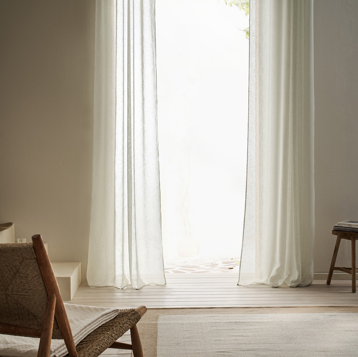 Gofis Home Κουρτίνα (200x295) Με Τρέσα Gofis Home Combe Fresh Aqua 502/11