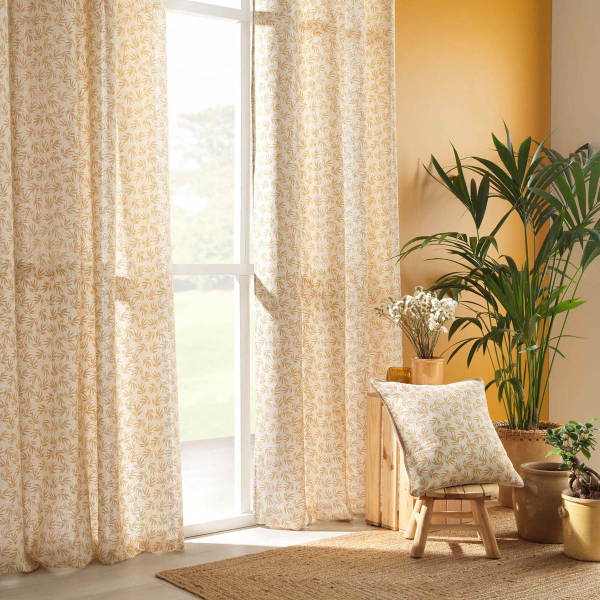 Κουρτίνα (140x240) Με Τρουκς L-C Maddy Ochre 1612293