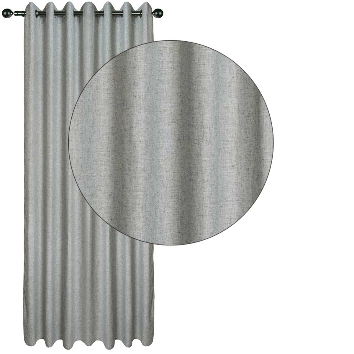 Κουρτίνα (140X270) με Τρουκς Das Home 2252 Grey Κουρτίνες Σαλονιού Spitishop