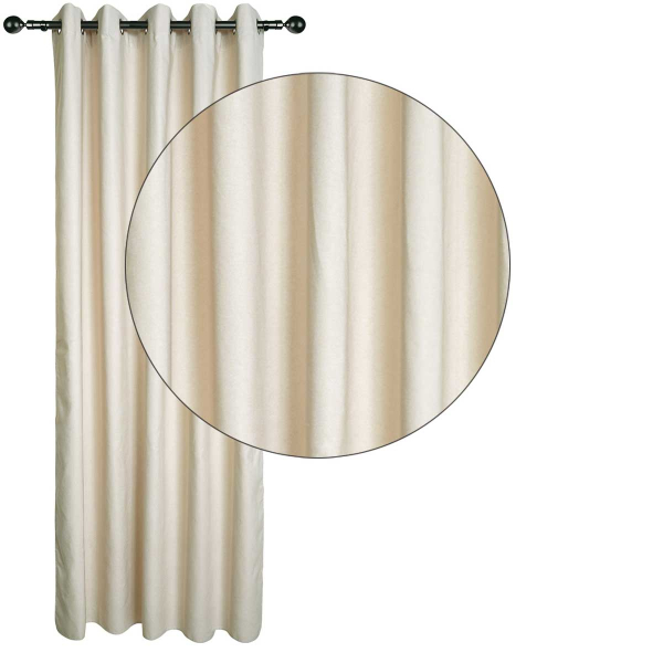Κουρτίνα (140x270) Με Τρουκς Das Home 2257 Beige