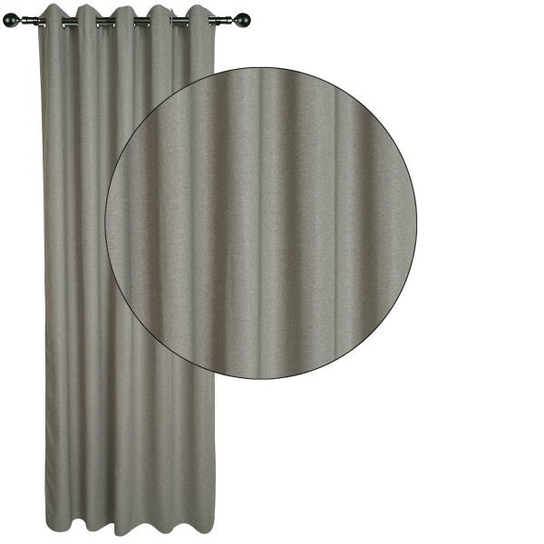 Κουρτίνα (140x270) Με Τρουκς Das Home 2259 Γκρι