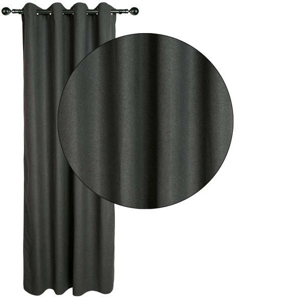 Κουρτίνα (140x270) Με Τρουκς Das Home 2261 D.Grey