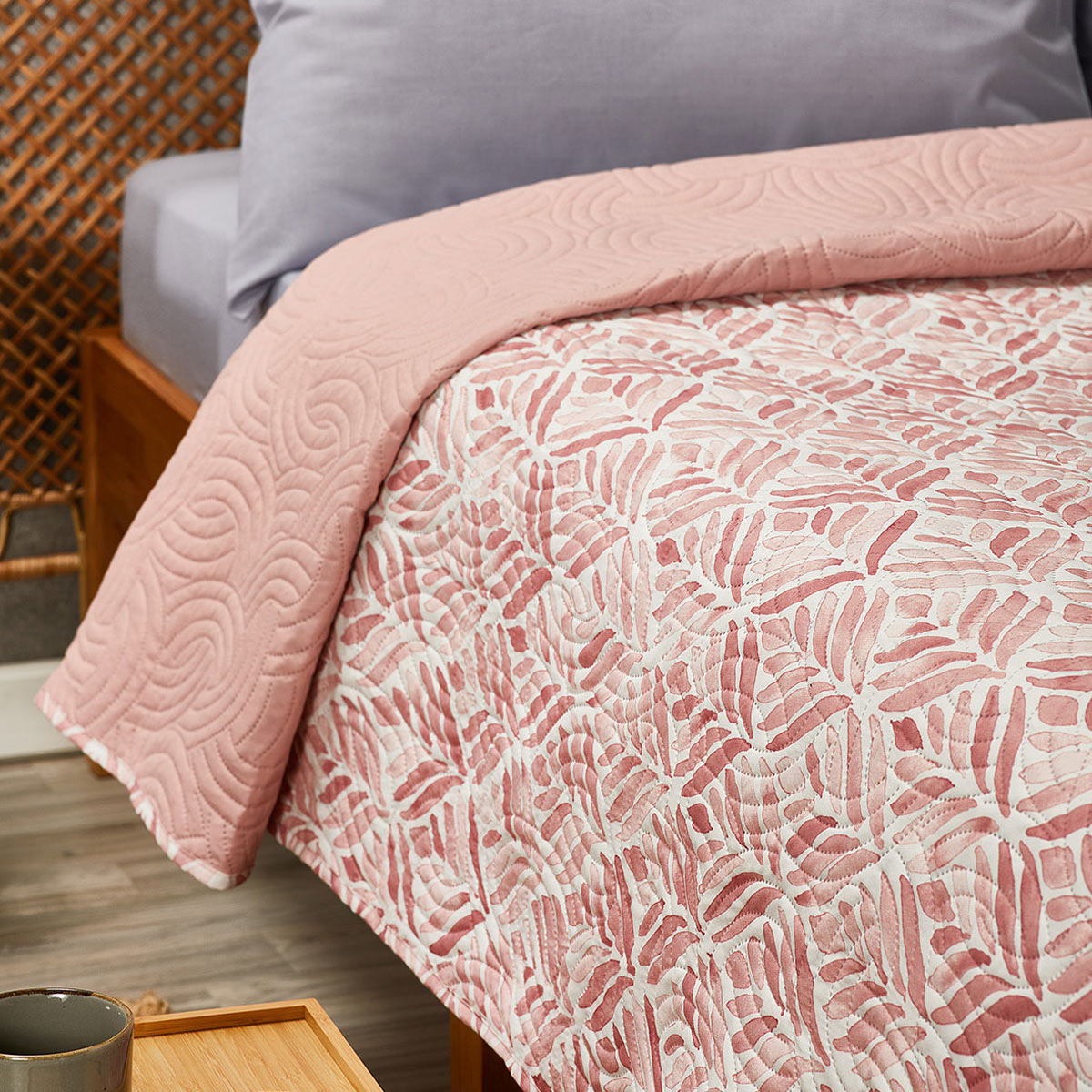Κουβερλί King Size (240X260) 2 Όψεων Whitegg L076-2 Home Λευκά Είδη Κρεβατοκάμαρας Spitishop