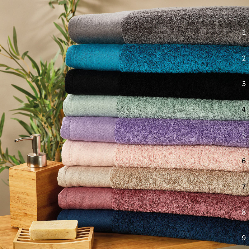 Πετσέτες Μπάνιου (Σετ 3τμχ) Whitegg Ίρις 500gsm