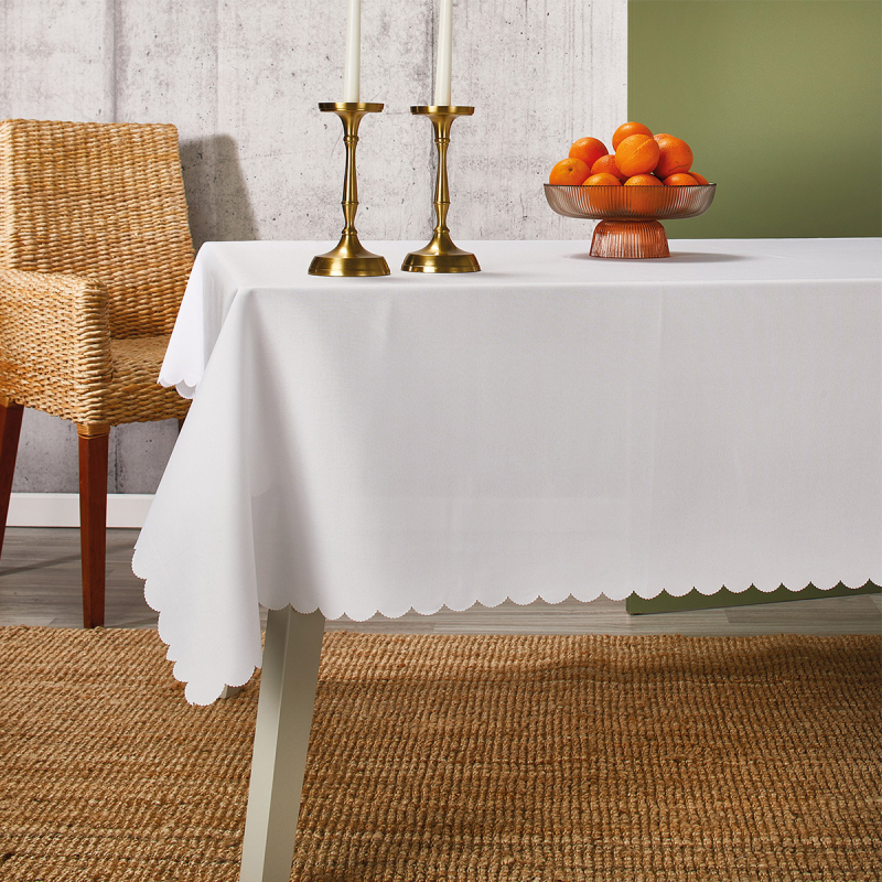 Αλέκιαστο Τραπεζομάντηλο (140x180) Whitegg Z135-2 White