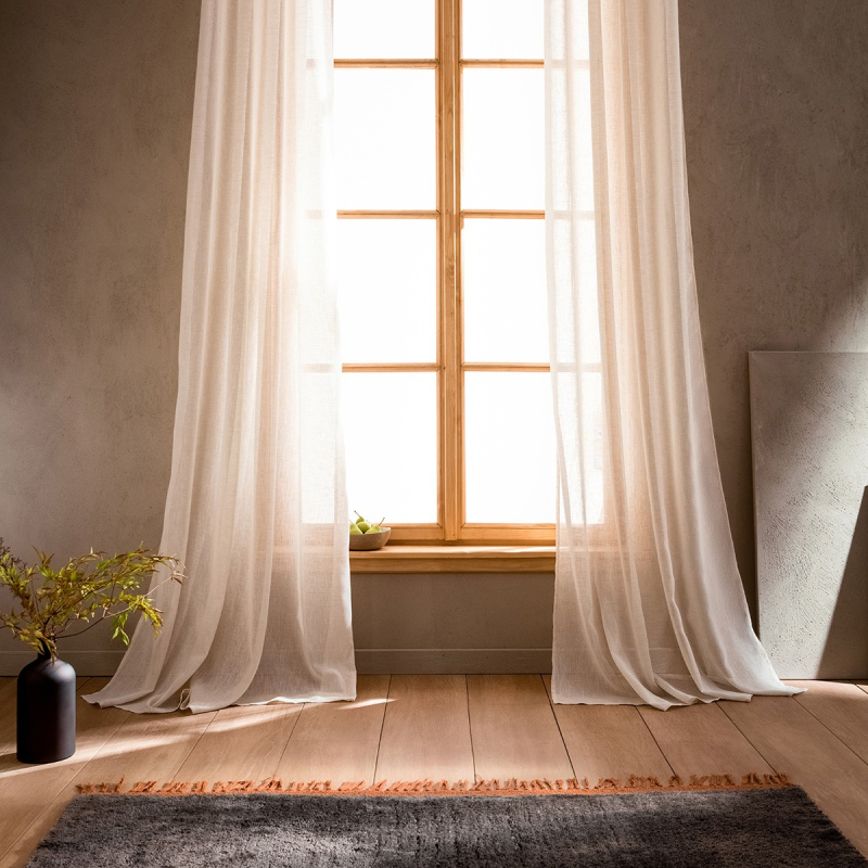 Κουρτίνα (350x295) Με Τρέσα Gofis Home Combe Beige SS24 502/06