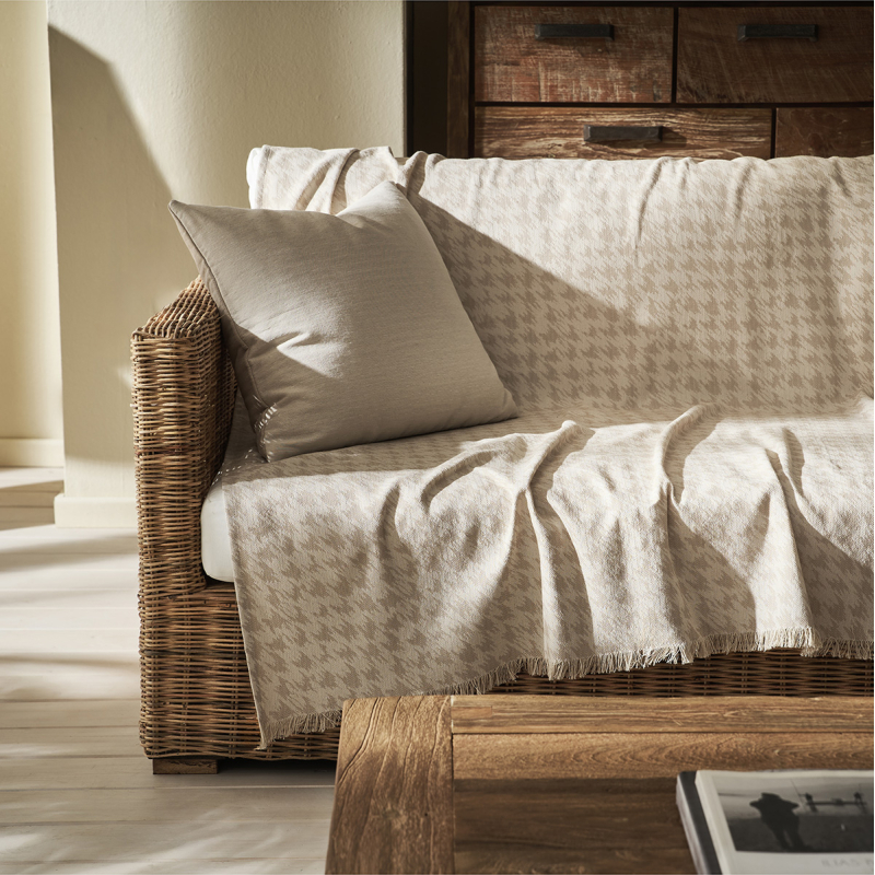 Ριχτάρι Καναπέ Τριθέσιου (180x310) Gofis Home Mireya Natural Beige 252/05