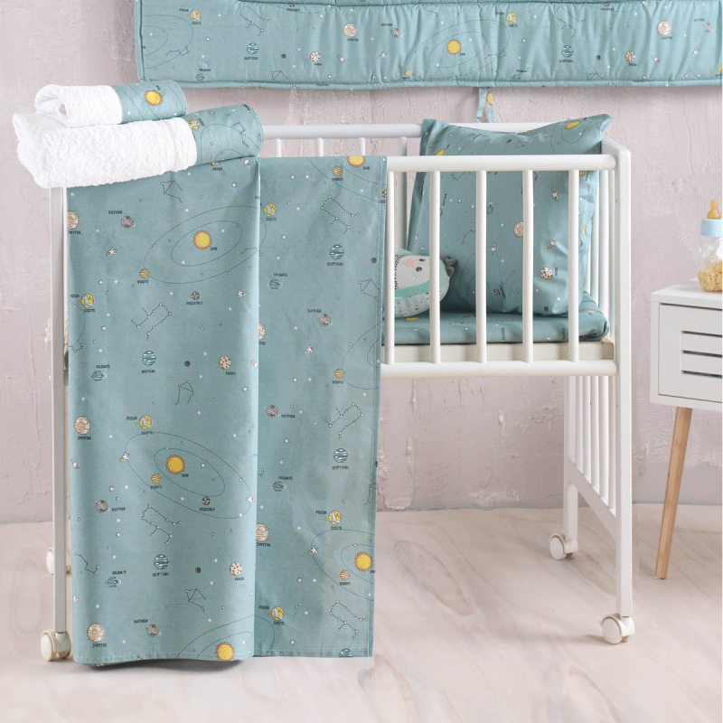 Σεντόνια Κούνιας (Σετ) Rythmos Venus Green