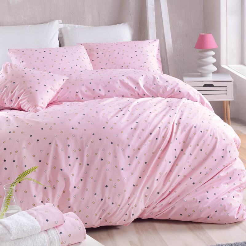 Παπλωματοθήκη Υπέρδιπλη (Σετ 225x250) Rythmos Symbol Blaze Pink