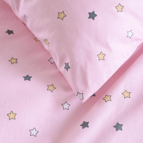 Παπλωματοθήκη Μονή (Σετ 160x250) Rythmos Symbol Blaze Pink