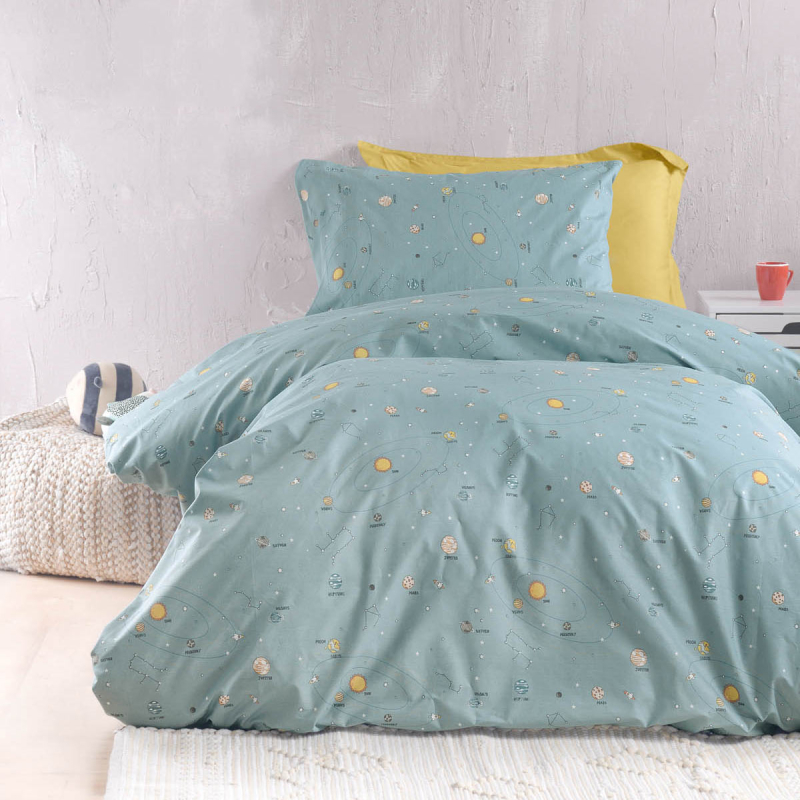 Κουβερλί Μονό (Σετ 160x240) Rythmos Symbol Venus Green