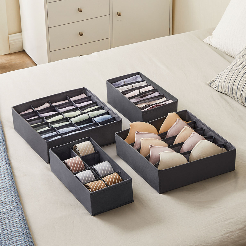 Θήκες Οργάνωσης Συρταριών (Σετ 4τμχ) Songmics RUS04GY