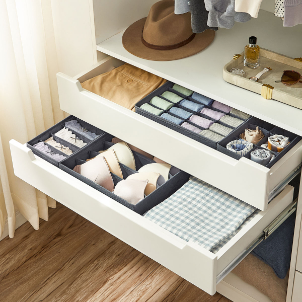 Θήκες Οργάνωσης Συρταριών (Σετ 4τμχ) Songmics RUS04GY