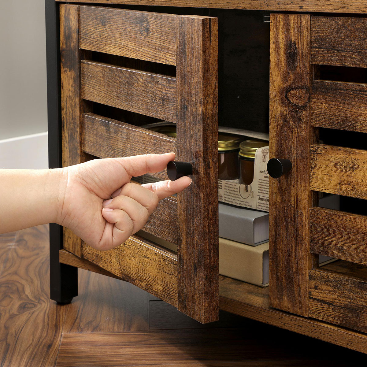 Ραφιέρα Δαπέδου 4 Θέσεων Με Ντουλάπι (66x30x121.5) Vasagle LSC75BXV1 φωτογραφία