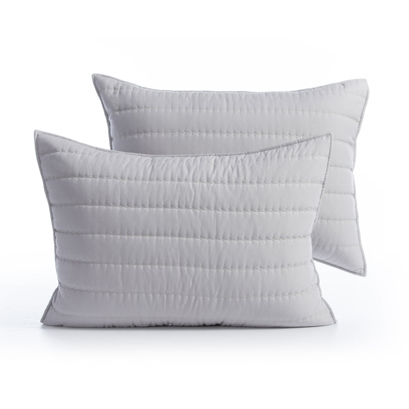 Ζεύγος Μαξιλαροθήκες Καπιτονέ (52x72) Nef-Nef Homeware Colorfull Grey