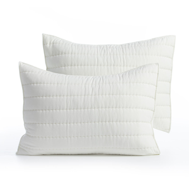 Ζεύγος Μαξιλαροθήκες Καπιτονέ (52x72) Nef-Nef Homeware Colorfull Ecru