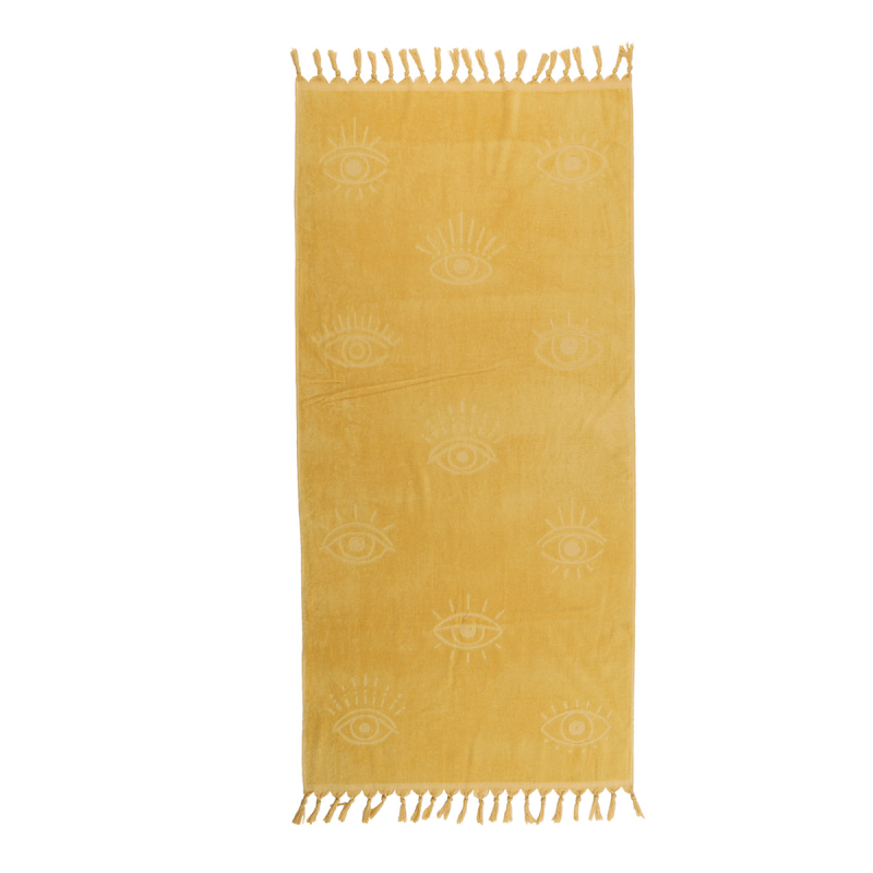 Πετσέτα Θαλάσσης - Παρεό (90x170) Nef-Nef Homeware Eyes On Me Yellow
