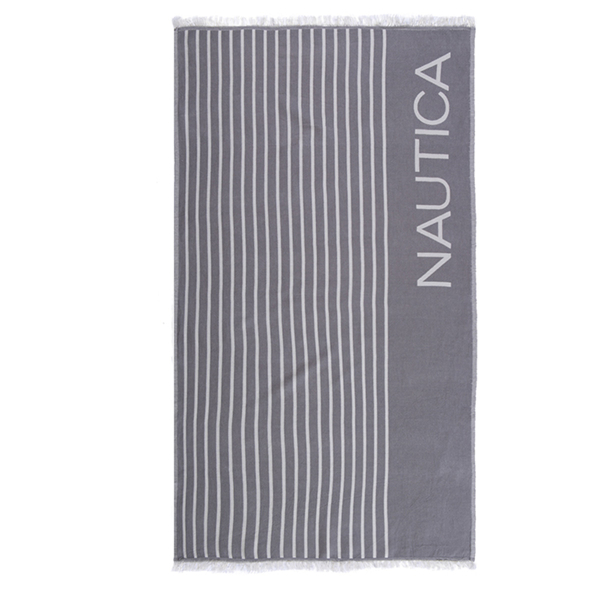 Πετσέτα Θαλάσσης-Παρεό (90x170) Nautica Stripe Grey