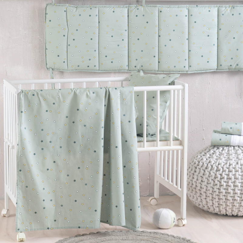 Παπλωματοθήκη Κούνιας (Σετ 110x160) Rythmos Blaze Green