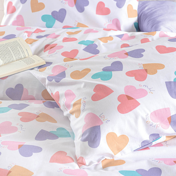 Πάπλωμα Μονό (Σετ 160x240) Rythmos Symbol Zoey White