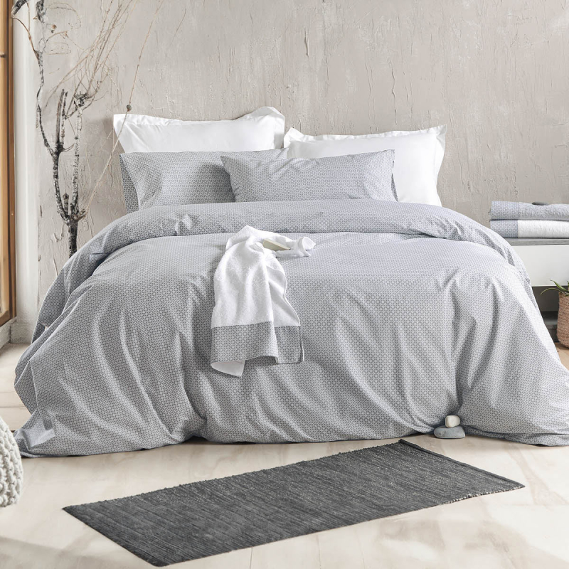 Πάπλωμα Μονό (Σετ 160x240) Rythmos Next Sinclair Grey