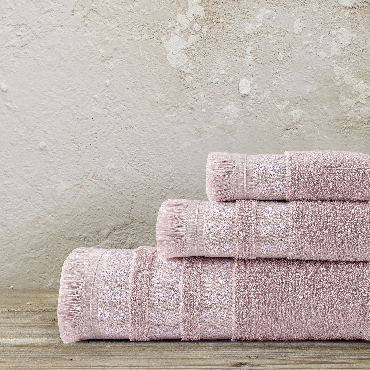 Πετσέτες Μπάνιου (Σετ 3τμχ) Kocoon Aelia Pink 480gsm