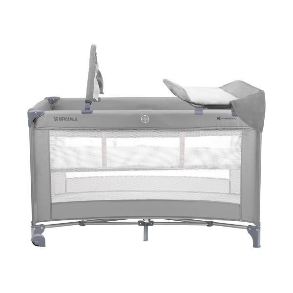 Παρκοκρέβατο 2 Θέσεων (0+ Μηνών/Έως 15kg) Kikka Boo So Gifted Plus Grey