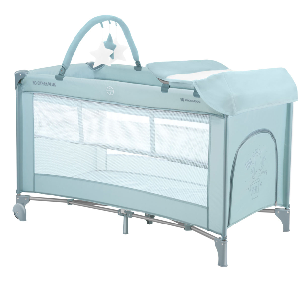 Παρκοκρέβατο 2 Θέσεων (0+ Μηνών/Έως 15kg) Kikka Boo So Gifted Plus Mint