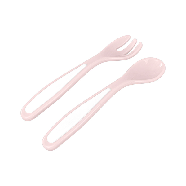 Φαγητοδοχείο Με Χωρίσματα & Κουτάλι & Πιρούνι (Σετ) 700ml Kikka Boo Pink