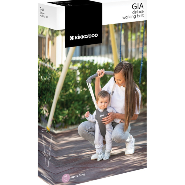 Περπατούρα Με Ιμάντες Στήριξης (6-14 Μηνών) Kikka Boo Gia Mesh Black 2024