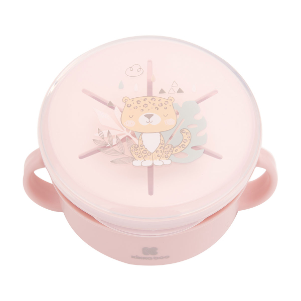 Φαγητοδοχείο Με Καπάκι (15x9.5x12.5) 380ml Kikka Boo  Savana Pink