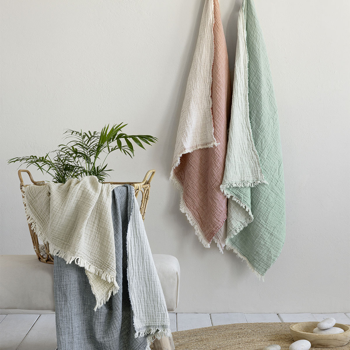 Παρεό (90X170) Nima Sunshine Mint Home Θαλάσσης Spitishop